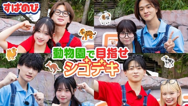 【シゴデキin動物園】今日好きメンバーが動物ショーに挑戦🐏 カップルとしては初参加のきんりの💘今回も息ぴったりなところを見せられるのか👀｜すぱのびはABEMAで"無料"配信⚡️