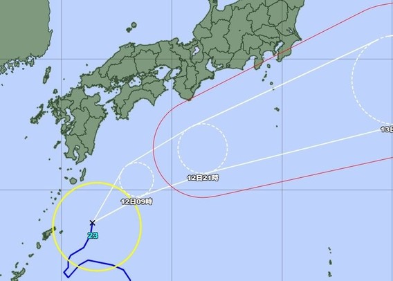 【台風情報】台風23号、1時間におよそ15キロの速さで北東へ 気象庁発表 現在位置と今後の進路予想 - 佐賀新聞