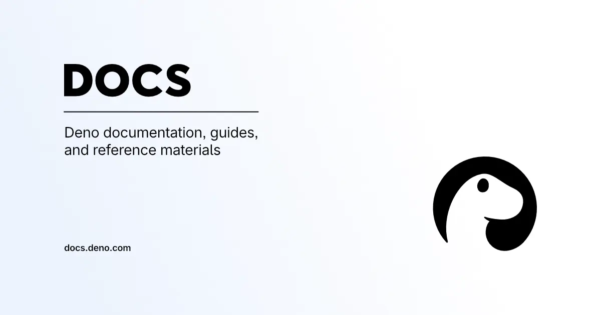 Deno docs: Deno documentation, guides, and reference materials. docs.deno.com