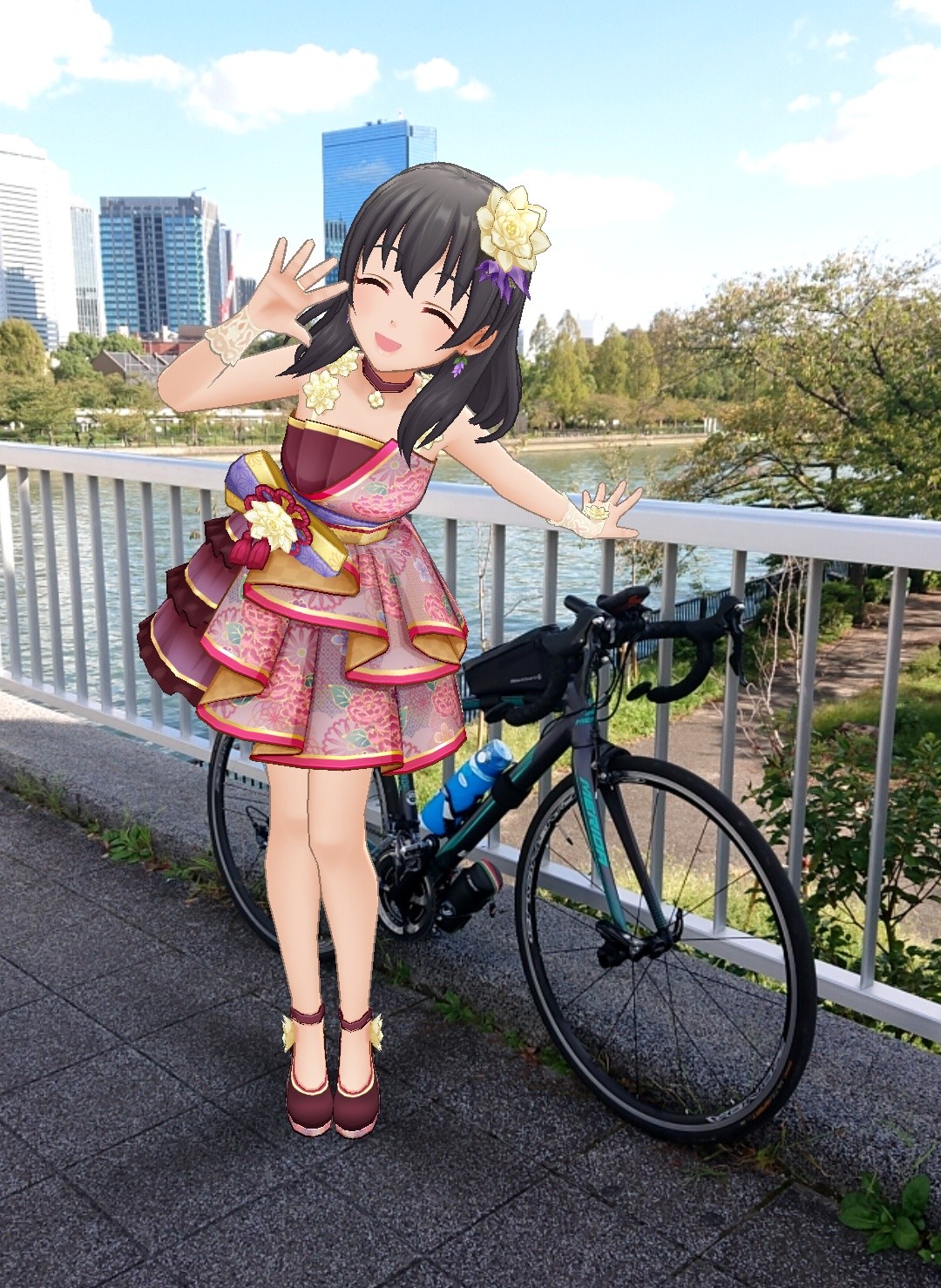 広ヒロ アイマス デレステar でとった画像をいくつか出し 対応さえすれば愛車と一緒にとれる Im Stodon